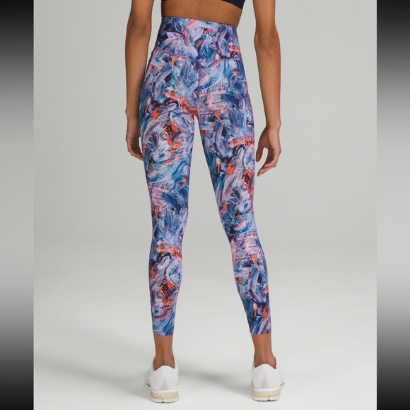 EUC Lululemon Base Pace High Rise Tight 25” Atmospheric Purple Multi print - Picture 2 of 6